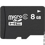 microSD карта памяти OEM 8 Гб, класс 6 — для записи HD 720P видео (microSDHC 6) с SD адаптером