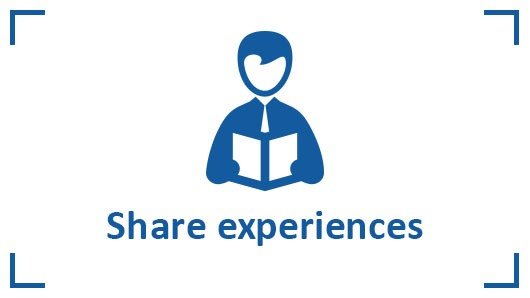 Share knowledge and experience with customers