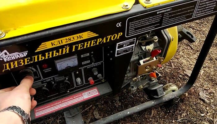 What kind of oil is recommended to fill in the diesel generators?