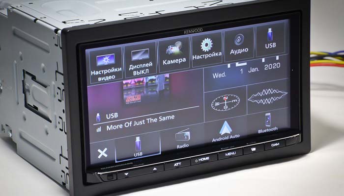 Overview of the car stereo Kenwood DMX8020DABS