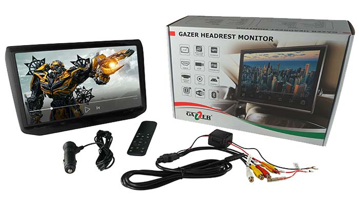 Огляд автомобільних моніторів Gazer HR100 і Gazer HR250