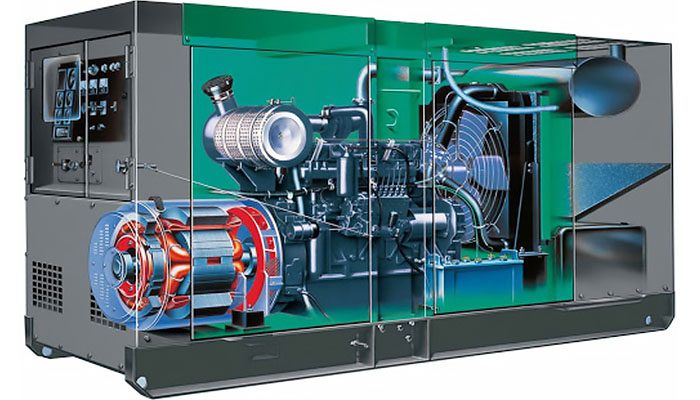 Safety rules at work with a diesel generator