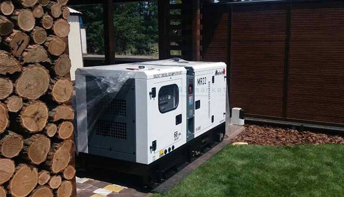 Safety rules at work with a diesel generator