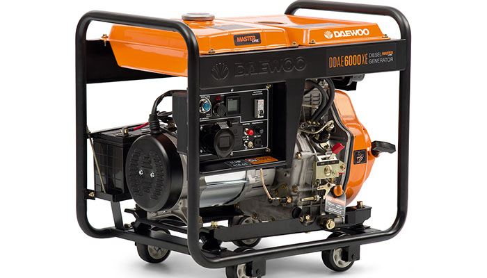 Safety rules at work with a diesel generator