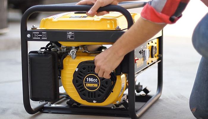 Safety rules at work with a diesel generator