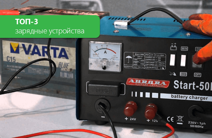 TOP-3 charger for car battery. CD rating 2022