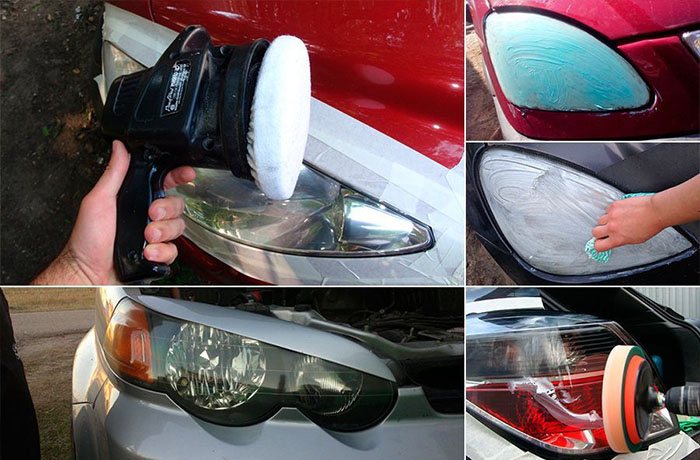 How to polish car lights at home