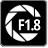 Большая апертура F1.8 Большая апертура F1.8