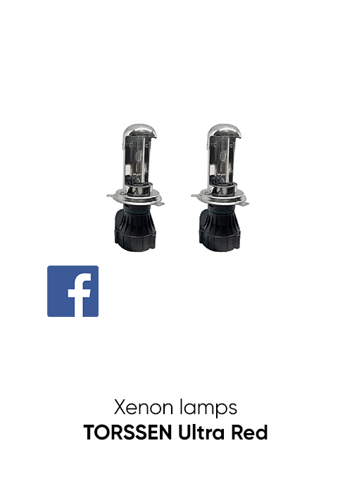 Xenon lamp TORSSEN Ultra Red H4 Bi 5000K ceramic +50%