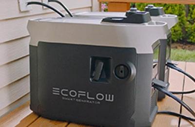 Get emergency backup power with EcoFlow Smart Generator