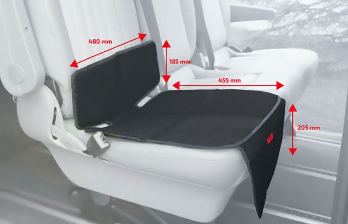 Car seat mat HEYNER SeatProtector Black