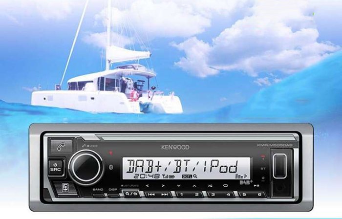 Kenwood KMR-M506DAB 1-DIN Autoradio DAB Bluetooth Marine Radio Bootsradio