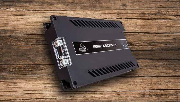 Одноканальный усилитель звука Kicx Gorilla Bass 8000