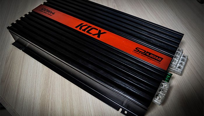 Автомобильный 4-канальный усилитель звука Kicx SP 4.80AB