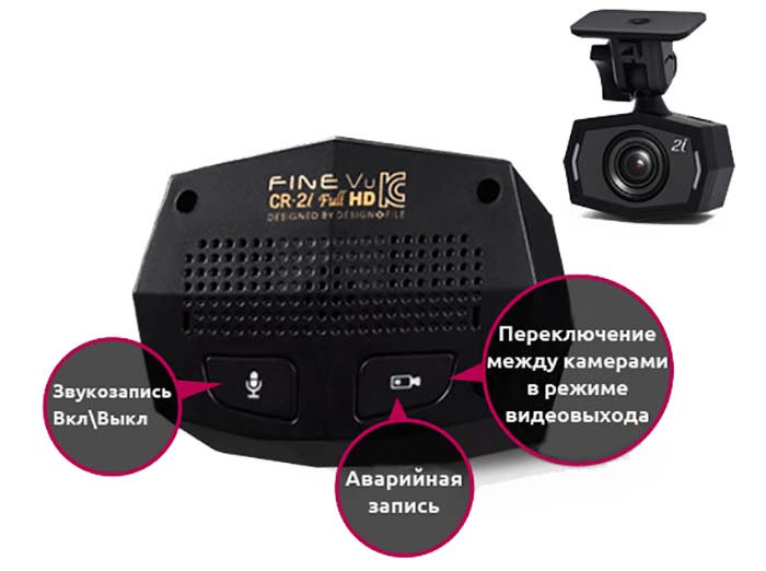FineVu CR-2i Full HD — видеорегистратор с двумя камерами FineVu CR-2i Full HD — видеорегистратор с двумя камерами