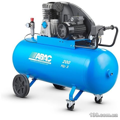 ABAC PRO A49B 200 CT3 — компрессор с ременным приводом и ресивером (4116000234)