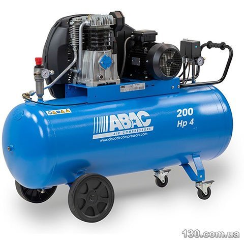 ABAC PRO A49B 200CT4 — компрессор с ременным приводом и ресивером (4116000235)