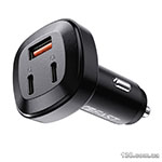 Автомобильное зарядное устройство ACEFAST B3 66W(USB-C+USB-C+USB-A) three-port metal car charger AFB3B