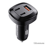 Car charger ACEFAST B3 66W(USB-C+USB-C+USB-A) three-port metal car charger AFB3B