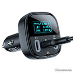 Автомобильное зарядное устройство ACEFAST B5 101W (2C+A) metal car charger with OLED smart display AFB5B