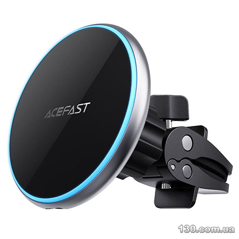 Держатель мобильного с беспроводной зарядкой ACEFAST D3 magnetic wireless charging car holder Silver AFD3S