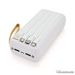 Повербанк ACL PW-90 30000 mAh, SOLAR, TypeC + Lighting, WHITE, Box