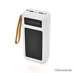 Повербанк ACL PW-90 30000 mAh, SOLAR, TypeC + Lighting, WHITE, Box