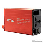Автомобільний перетворювач напруги (інвертор) AMiO PI04 (02471) 24-220 В, 300 / 600 Вт, з модифікованою синусоїдою
