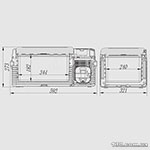 Автохолодильник компрессорный Alpicool CL15AP 15 литров, До -20°C, (12, 24, 220 вольт)