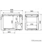 Auto-refrigerator with compressor Alpicool CL40GAP