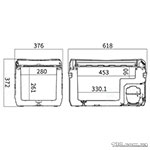 Автохолодильник компрессорный Alpicool NL30LGP 27 литров, LG Compressor, До -20°C, (12, 24, 220 вольт)