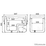 Auto-refrigerator with compressor Alpicool TS40LGP