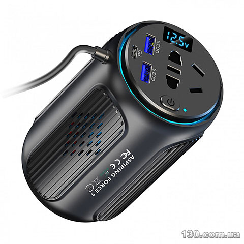 Автомобильный преобразователь напряжения (инвертор) Aspiring Force 1 (FC.150) 150W, PD20W