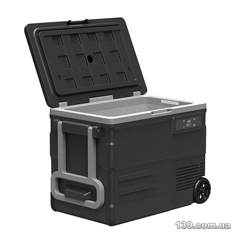 Alpicool U55E — автохолодильник компрессорный 55 л, 12 / 24 / 220 В, с аккумулятором