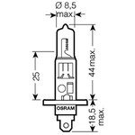 Automotive halogen bulb OSRAM H1 (64150-01B) Original Spare Part