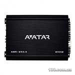Автомобильный усилитель звука Avatar ABR-240.4 BLACK четырехканальный