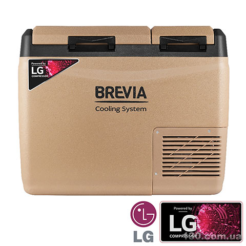 Автохолодильник компрессорный BREVIA 23405 39 л двухкамерный (Компрессор LG)