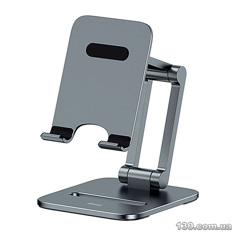 Автомобильный держатель Baseus Desktop Biaxial Foldable Metal Stand (for Phones) Grey LUSZ000013