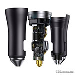 Car charger Baseus Golden Contactor Pro Dual Fast Charger Car Charger C+C 40W Dark Gray CGJP000013