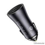 Car charger Baseus Golden Contactor Pro Dual Fast Charger Car Charger C+C 40W Dark Gray CGJP000013