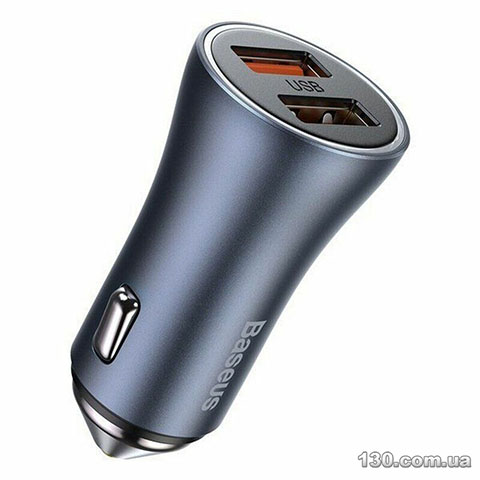 Автомобильное зарядное устройство Baseus Golden Contactor Pro Dual Quick Charger Car Charger U+U 40W CCJD-A0G