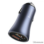 Автомобильное зарядное устройство Baseus Golden Contactor Pro Dual Quick Charger Car Charger U+U 40W CCJD-A0G