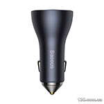 Автомобильное зарядное устройство Baseus Golden Contactor Pro Triple Fast Charger Car Charger 65W U+C+C Dark Gray CGJP010013