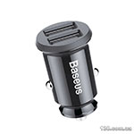 Автомобильное зарядное устройство Baseus Grain Car Charger 3.1A Black CCALL-ML01