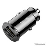 Автомобильное зарядное устройство Baseus Grain Car Charger 3.1A Black CCALL-ML01