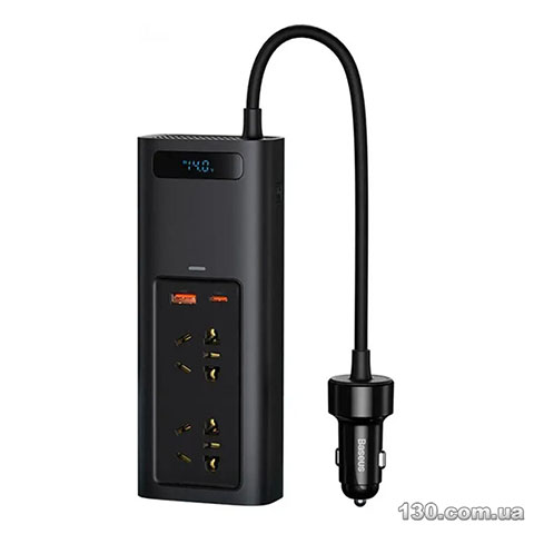 Baseus In-car Inverter 150W (220V CN/EU) Black — автомобільний перетворювач напруги (інвертор) CRNBQ-A01