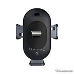 Держатель мобильного с беспроводной зарядкой Baseus LightChaser Series Wireless Charging Electric Car Mount 15W Cosmic Black C40355900121-00