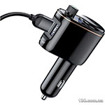 Car charger with FM modulator Baseus S-06 Car Bluetooth MP3 Player Black CCHC000001