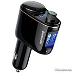 Car charger with FM modulator Baseus S-06 Car Bluetooth MP3 Player Black CCHC000001