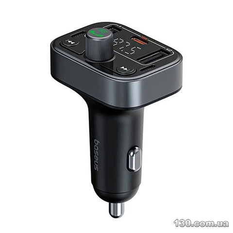 Автомобильное зарядное устройство с FM-модулятором Baseus S-09 Pro Series Car FM Transmitter Cluster Black C10762200113-00